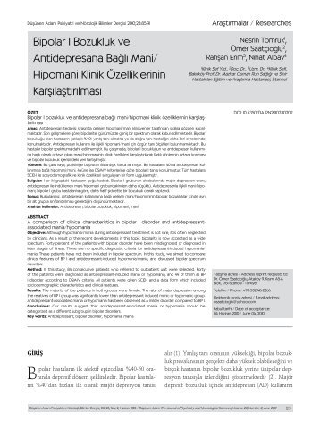 Bipolar Bozukluk Pdf